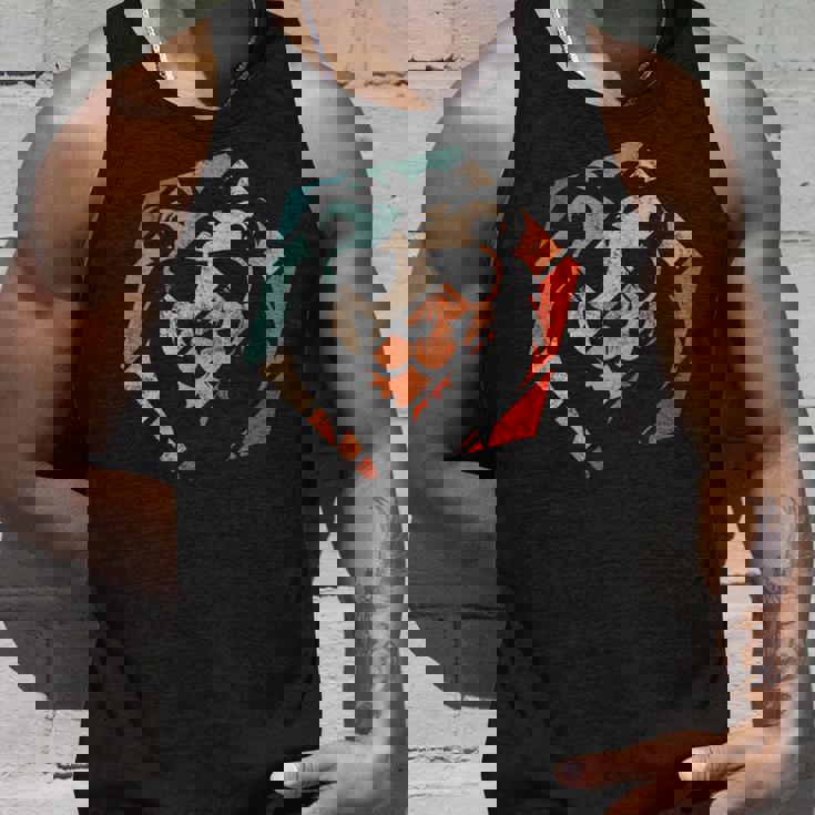 ライオン レトロスタイル ビンテージ タンクトップ 彼への贈り物