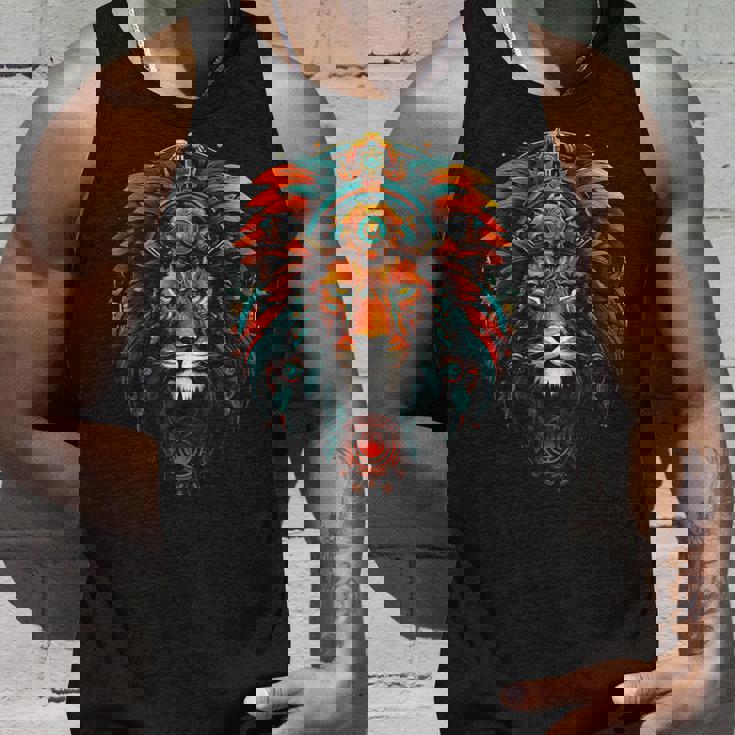 ライオン 動物 動物園 アート ライオン タンクトップ 彼への贈り物