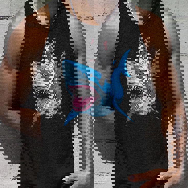 ライディング シャーク フレンチブルドッグ 長袖tシャツ タンクトップ 彼への贈り物