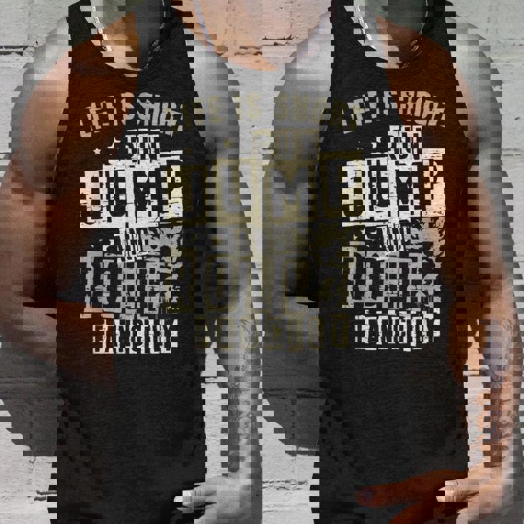 ライフ イズ ショート ラン ジャンプ アンド ロール 派手なフリーランニング パルクール タンクトップ 彼への贈り物