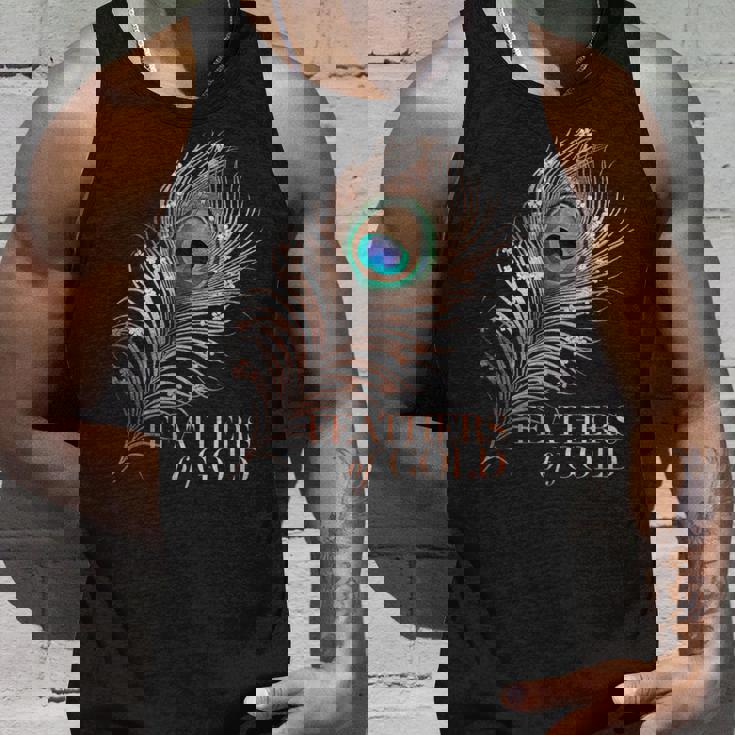 ラグジュアリーボタニカルフラワー ローズゴールド 孔雀 ゴールドの羽 タンクトップ 彼への贈り物