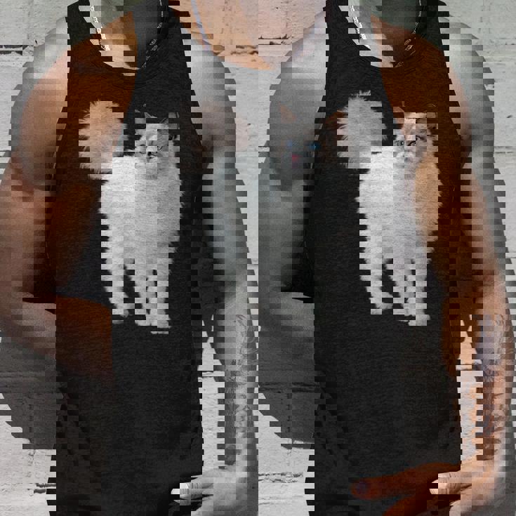 ラグドール 猫のポートレート ラグドール キャットヘッド ラグドール 猫の顔 タンクトップ 彼への贈り物