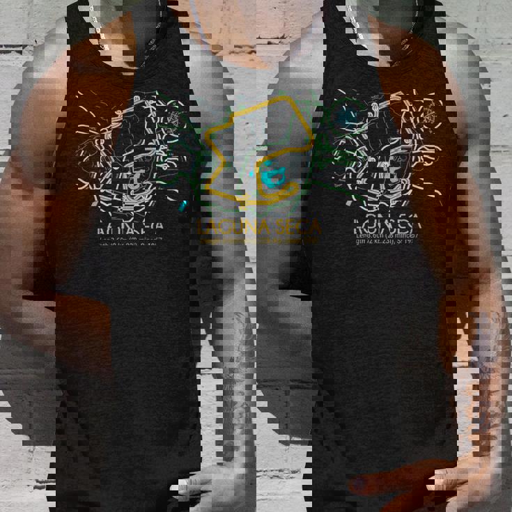 ラグナセカ サーキットマップデザイン タンクトップ 彼への贈り物