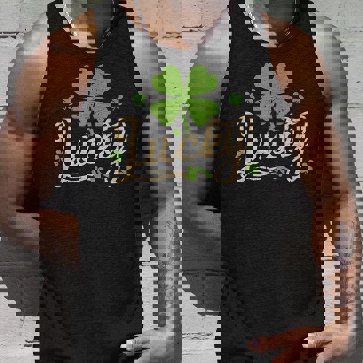 ラッキーシャムロック 四つ葉のクローバー 聖パトリックの日 タンクトップ 彼への贈り物