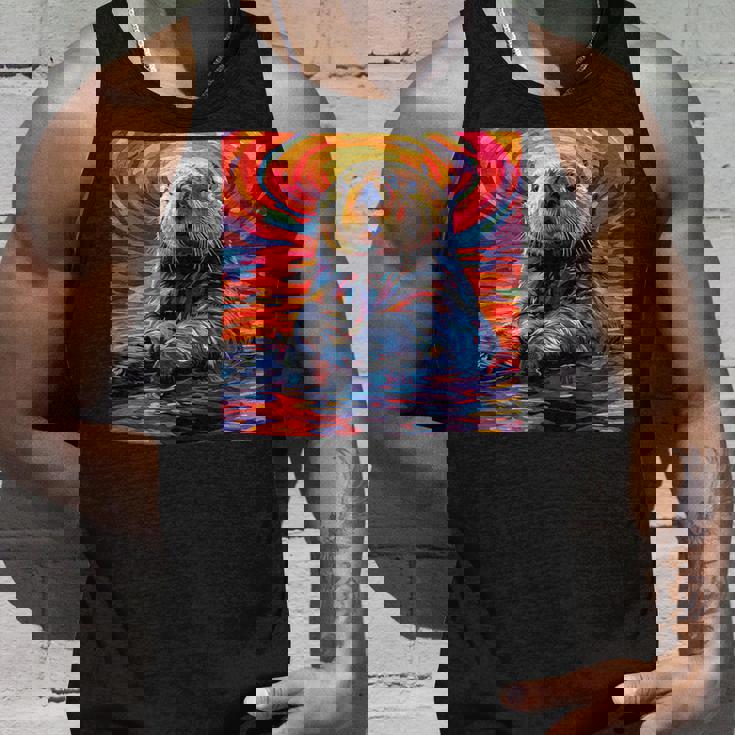 ラッコ カラフル グラフィック タンクトップ 彼への贈り物