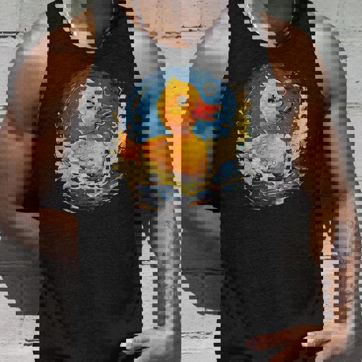 ラバーアヒル 水泳 お絵かき 水彩 ゴム ア タンクトップ 彼への贈り物