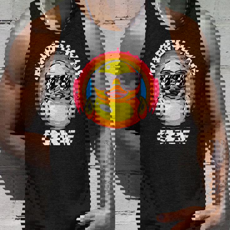 ラバーダッキークルーアイラブダックスラバーズファニーラバーダック タンクトップ 彼への贈り物