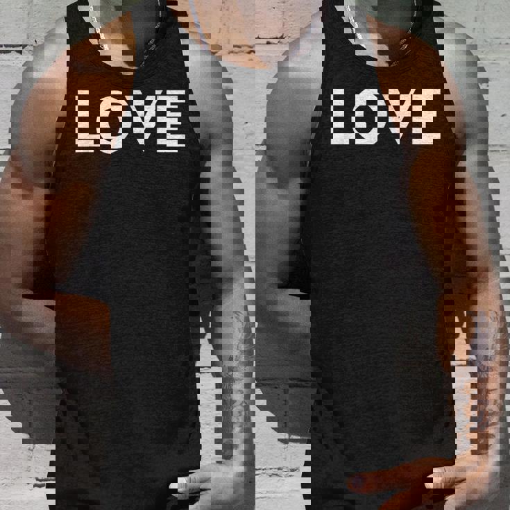 ラブエステティックラブボールドテキストメンズ タンクトップ 彼への贈り物