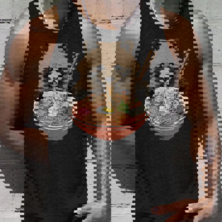 ラーメンたぬき タヌキ おもしろ ユニーク 動物 アニマル 狸 漢字 麺 グラフィック イラスト アニメ タンクトップ 彼への贈り物