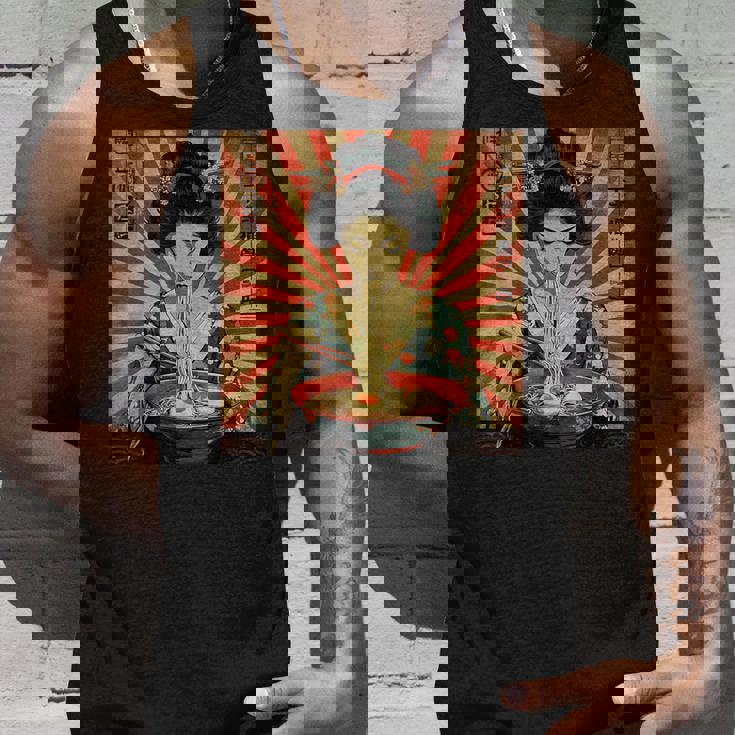 ラーメンをすする芸者 タンクトップ 彼への贈り物