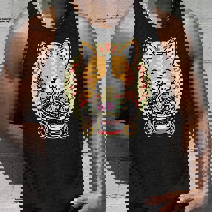 ラーメンを食べる犬 タンクトップ 彼への贈り物