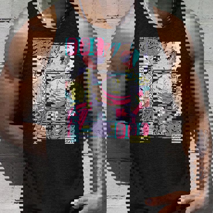 ラーメン屋日本のアニメ・マンガ・コミックパネルaporwave タンクトップ 彼への贈り物