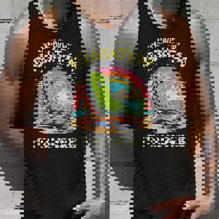 リラクゼーション聞いてピクルスモチベーション タンクトップ 彼への贈り物