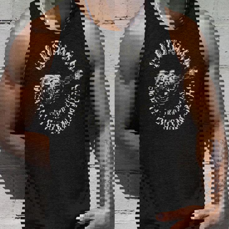 ルイジアナ スワンプ ブルースアメリカンギター 音楽 ビンテージ タンクトップ 彼への贈り物