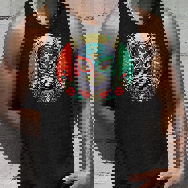 ルチャ リブレ クールキャットマスク ルチャドールマスク タンクトップ 彼への贈り物