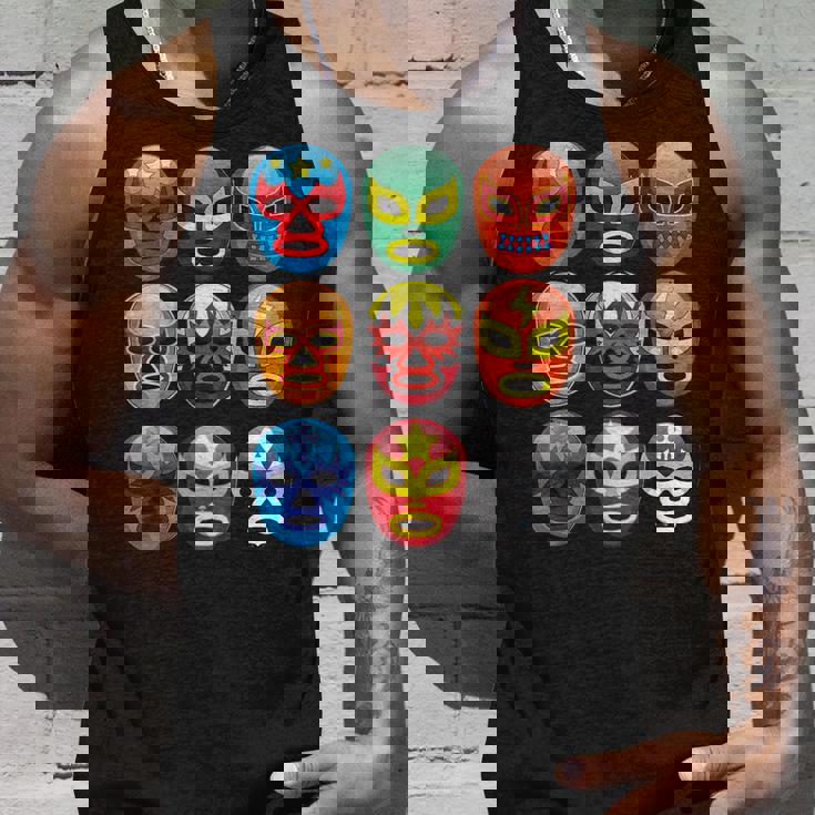 ルチャリブレ レスラーマスク かわいいフリーファイティングギフト タンクトップ 彼への贈り物