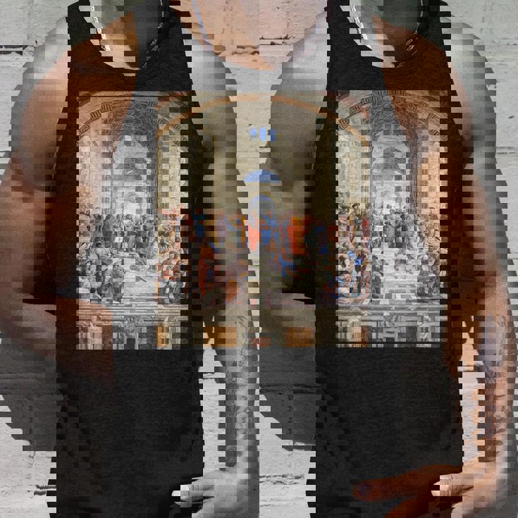 ルネッサンス名画 アテネの学校 タンクトップ 彼への贈り物