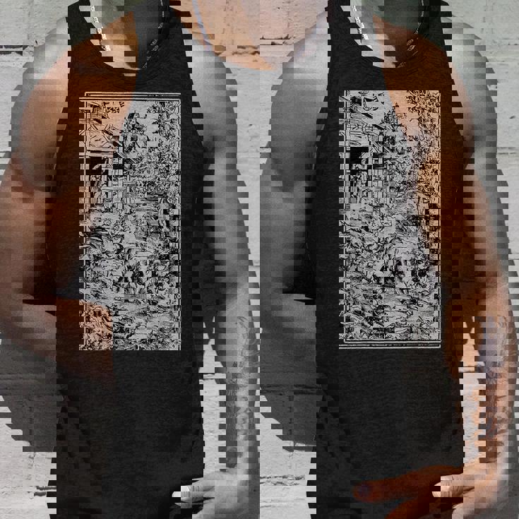 ルーカス・クラナッハによる人狼の攻撃 ゴシック グランジー オカルトアート タンクトップ 彼への贈り物