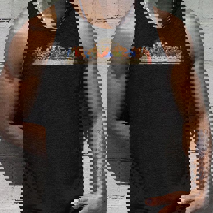 レオナルド・ダ・ヴィンチによる最後の晩餐ルネッサンスの絵画 タンクトップ 彼への贈り物