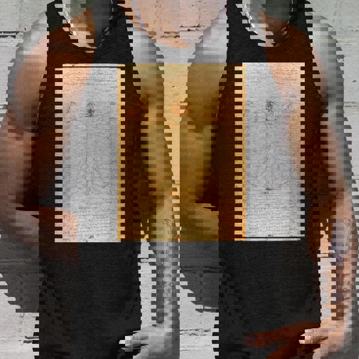 レオナルド・ダ・ヴィンチのウィトルウィウス人 タンクトップ 彼への贈り物