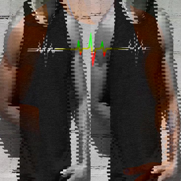 レゲエミュージックパルス周波数アフリカジャマイカラスタファリ タンクトップ 彼への贈り物