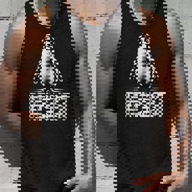 レジスト ペンギン アクティビズム ティー ペンギン 抗議 関税 タンクトップ 彼への贈り物