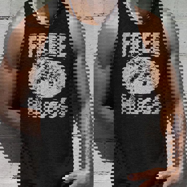 レスリングシャツ 面白いフリーハグレスリング タンクトップ 彼への贈り物