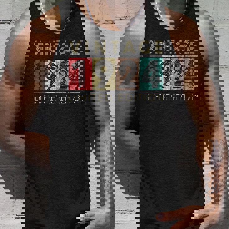 レトロ 99歳 ヴィンテージ 1924 限定版 99歳の誕生日 タンクトップ 彼への贈り物