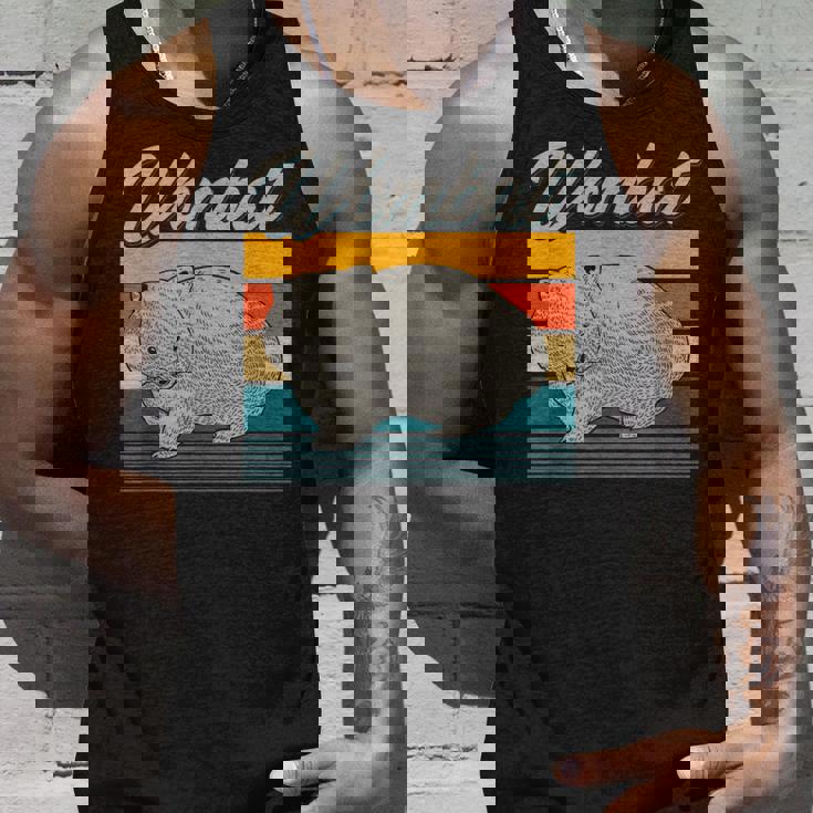 レトロ アウトバック オージー 動物園 キーパー オーストラリア ウォンバット タンクトップ 彼への贈り物