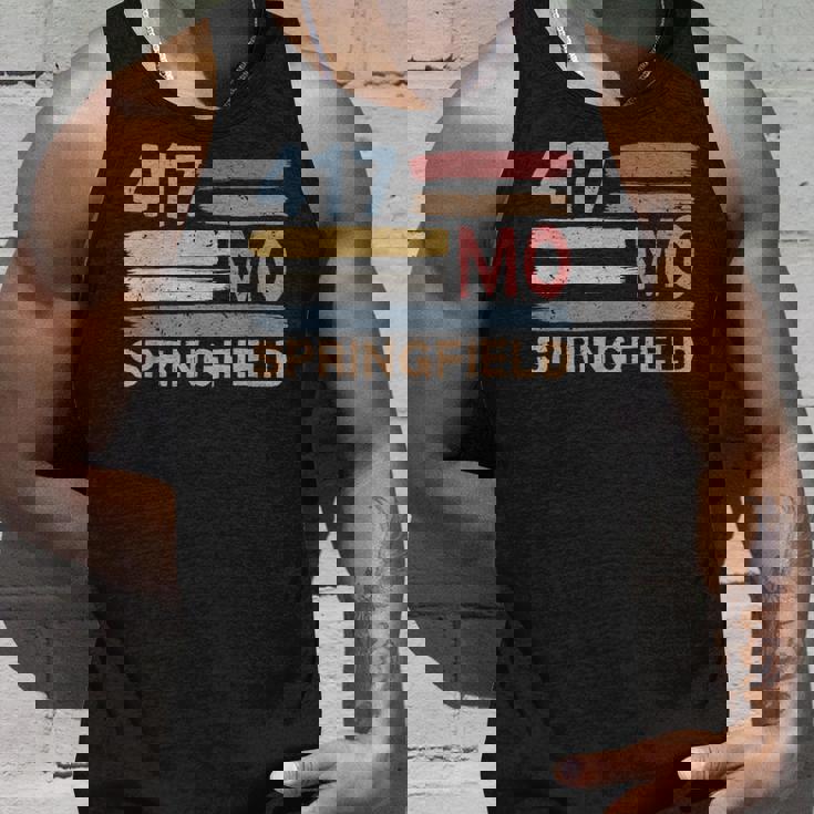 レトロ スプリングフィールド エリアコード 417 ミズーリ州 タンクトップ 彼への贈り物