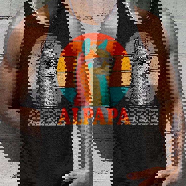 レトロ ヴィンテージ Alpapa アルパカ 恋人 ラマ 父の日 タンクトップ 彼への贈り物