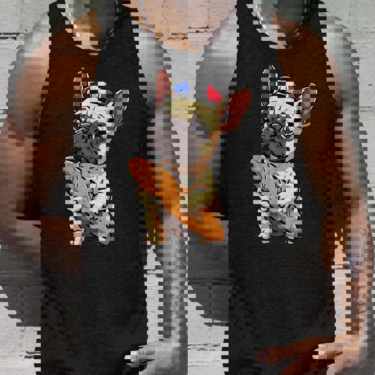 レトロ ヴィンテージ かわいい フレンチブルドッグ パリ お土産 ギフト タンクトップ 彼への贈り物