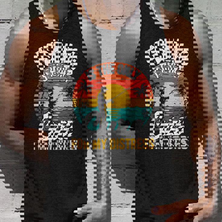 レトロ 釣り療法 メンタルヘルス ストレス解消 フィッシャーマン タンクトップ 彼への贈り物