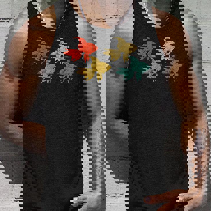 レトロ 魚 金魚 水族館 水 動物 タンクトップ 彼への贈り物