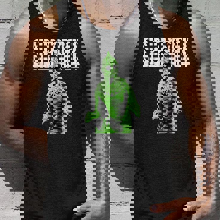 レトロなスリースタック爬虫類エイリアンのグラフィック。 タンクトップ 彼への贈り物