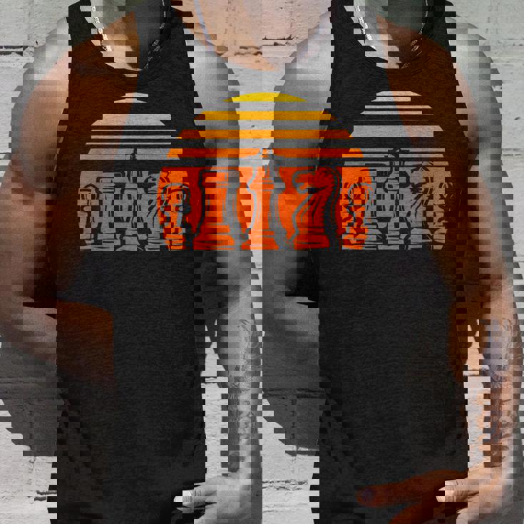 レトロなチェス駒 ヴィンテージ チェックメイト グランドマスター プレーヤー タンクトップ 彼への贈り物