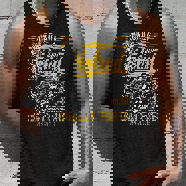 レトロなヴィンテージスタイルのホットロッドデザイン。 タンクトップ 彼への贈り物