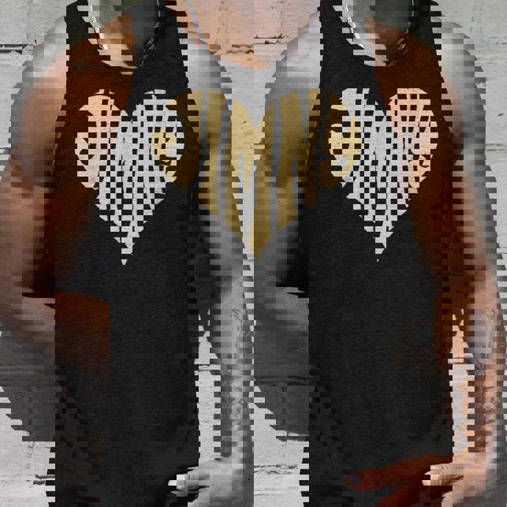 レトロなヴィンテージスタイルのラブハート。ジムニーアイボリーにフィット。 タンクトップ 彼への贈り物