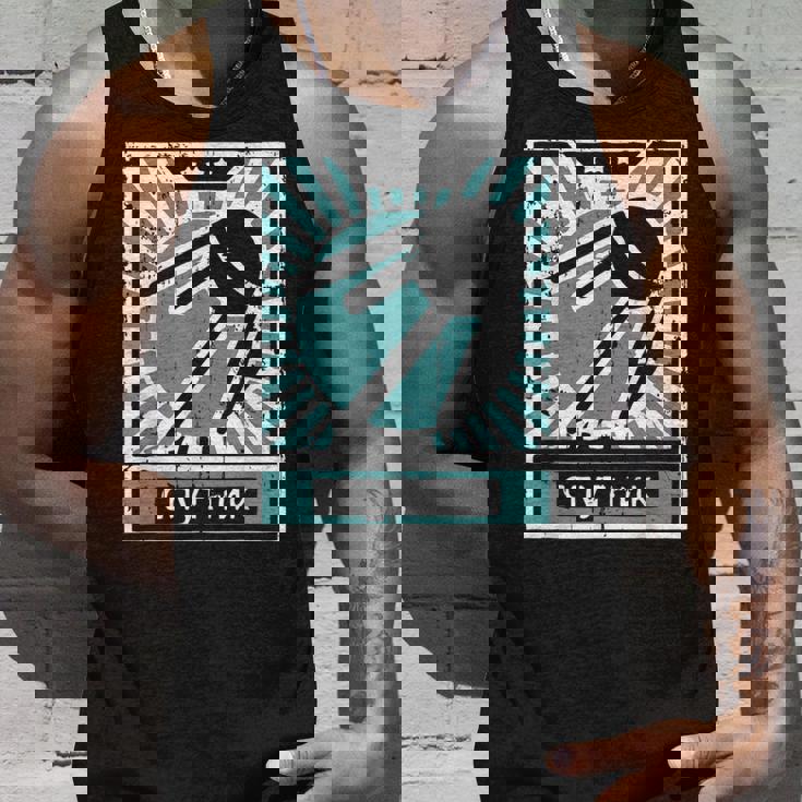 レトロソビエトプロパガンダスプートニクソ連ロシア語 タンクトップ 彼への贈り物