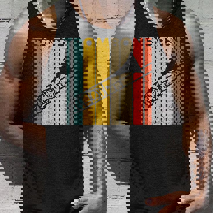 レトロトロンボーン I 吹奏楽部 I ミュージシャン I トロンボーン タンクトップ 彼への贈り物