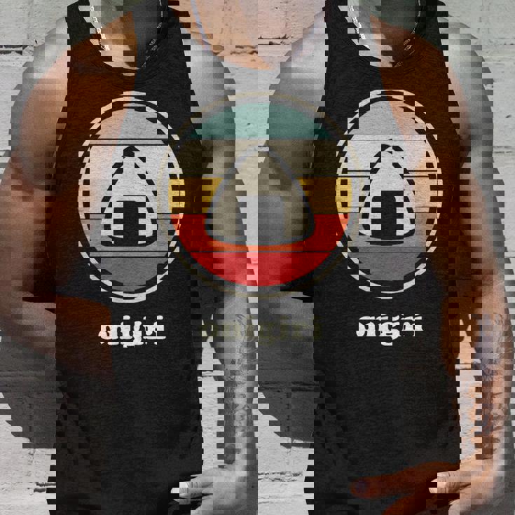 レトロヴィンテージ-日本食&カワイイアニメおにぎり タンクトップ 彼への贈り物