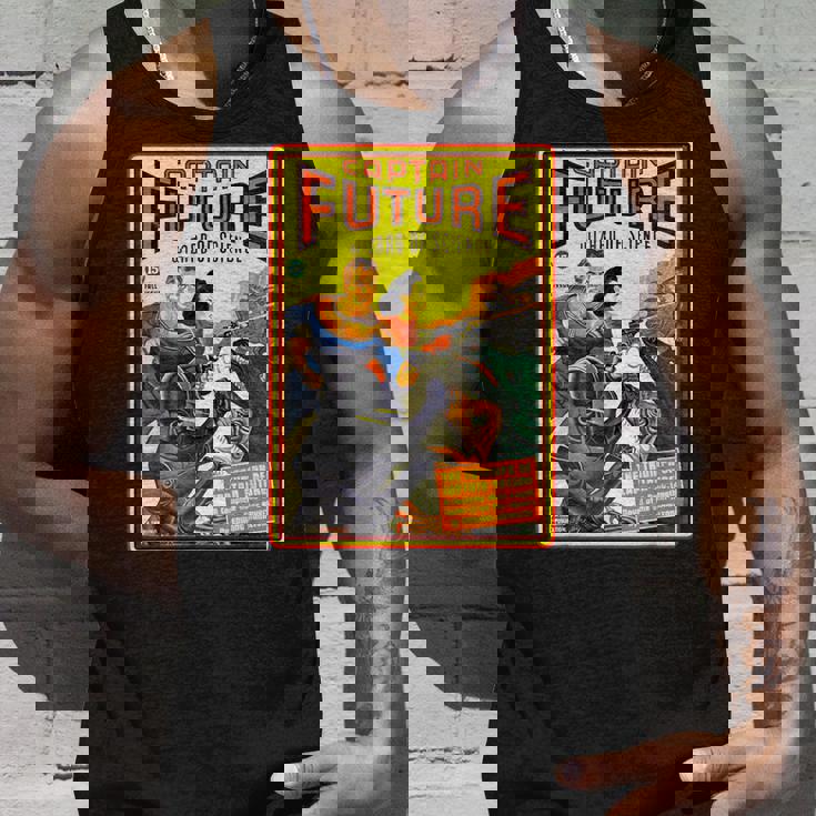 レトロヴィンテージキャプテンフューチャーコミックマガジン タンクトップ 彼への贈り物