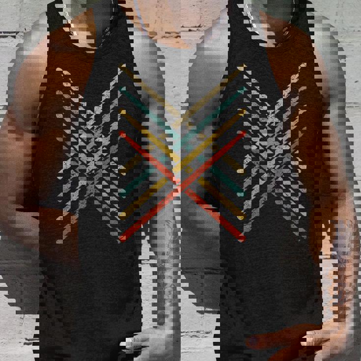 レトロヴィンテージドラマー 70年代 80年代 アンティーク調ドラムスティック タンクトップ 彼への贈り物