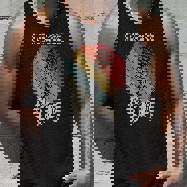 レトロ・カラオケ・シング・パーティー・ミュージック For Karaoke King タンクトップ 彼への贈り物