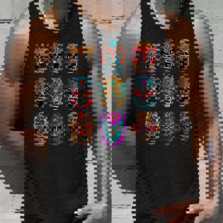 レトロ・ルチャ・リブレ フリースタイル・レスリング・ファイター タンクトップ 彼への贈り物