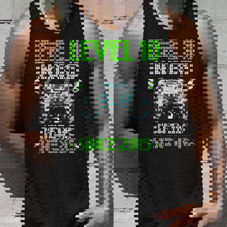 レベル 10 アンロック 素晴らしい 2015 ビデオゲーム 10歳の誕生日 タンクトップ 彼への贈り物