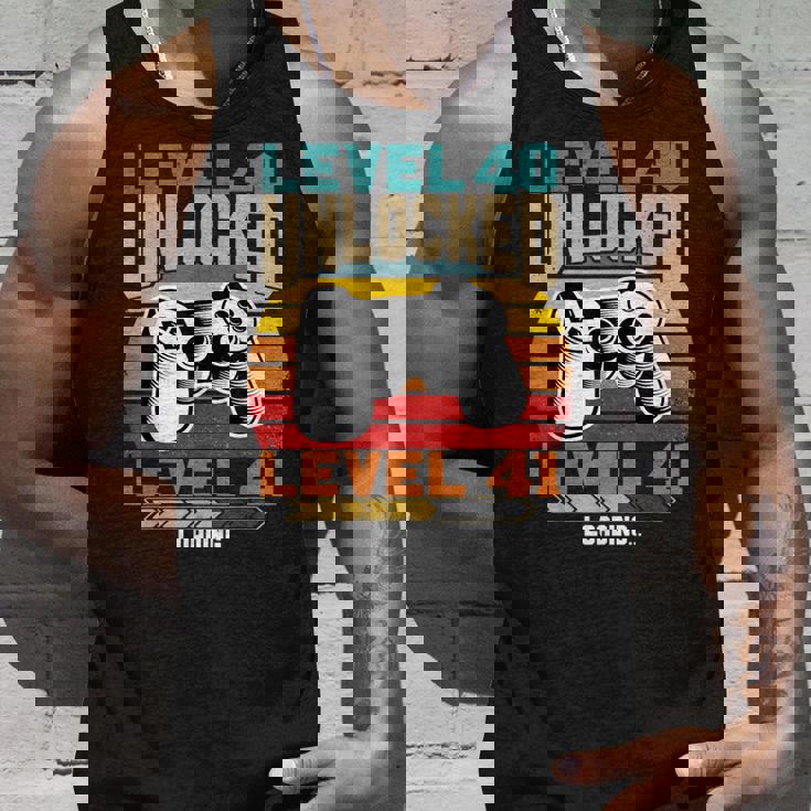 レベル40 アンロック レベル41 ロード中 40歳の誕生日 タンクトップ 彼への贈り物