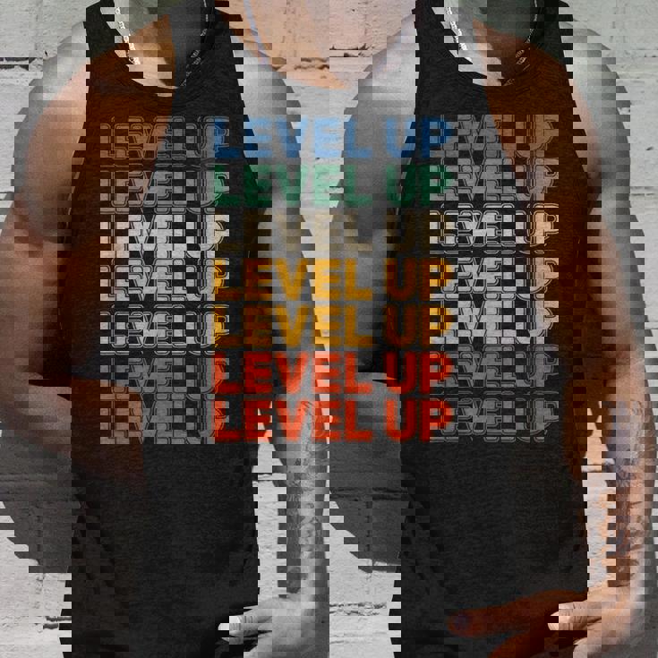 レベルアップ ビデオゲーム ゲーム レトロ ゲーマー タンクトップ 彼への贈り物