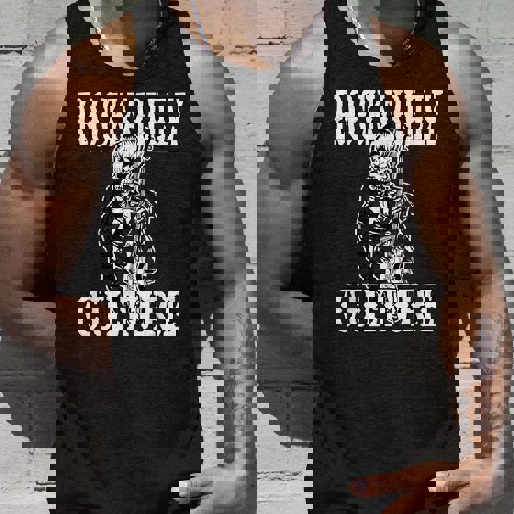 ロカビリー カルチャー ロック スカル タトゥー ピンナップ ロカビリー タンクトップ 彼への贈り物