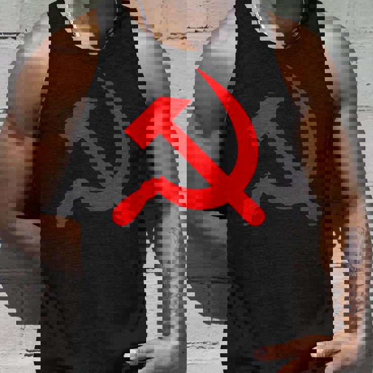 ロシア国旗 ロシア ソビエト ハンマーと鎌 Cccp ソ連 ギフト タンクトップ 彼への贈り物